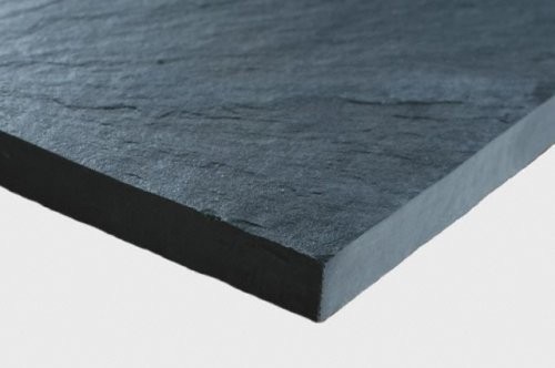 Classic black Porto slate with sawn edges